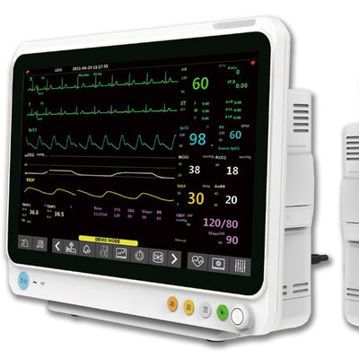qualità  ICU 12.1 Inch Touchable LCD CE Plug-in Patient Monitor Multiparameter Bedside ICU fabbrica